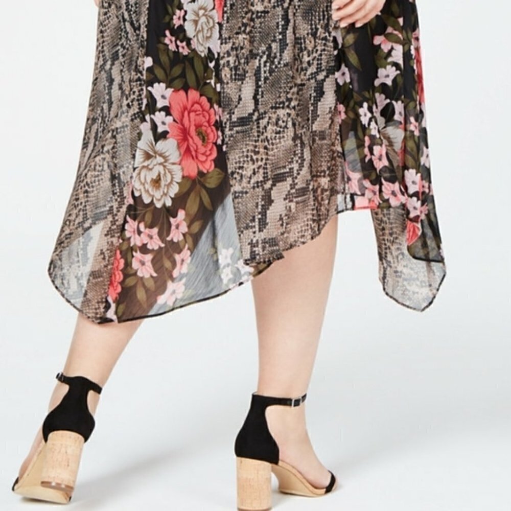 INC SKIRT PLUS SIZE 22W MIX PRINT FLORAL‎ SUMMER - Picture 7 of 14